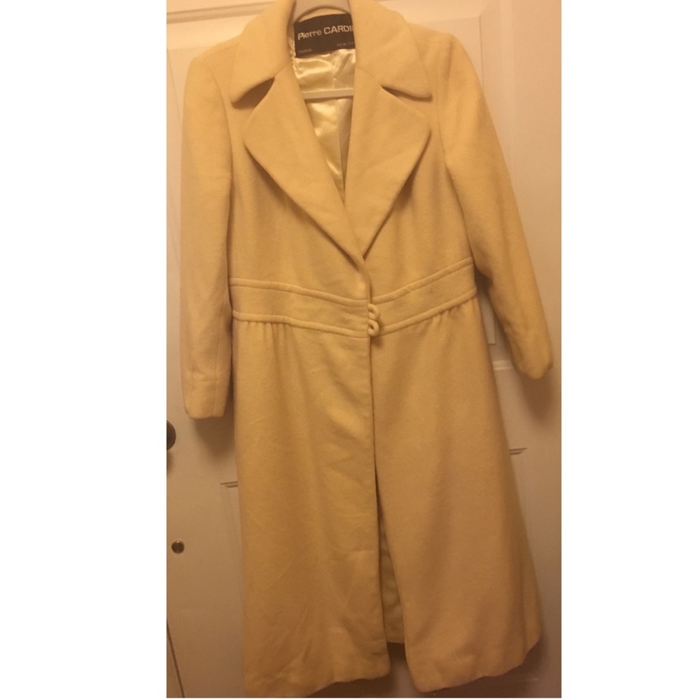 Pierre Cardin beige wool coat
